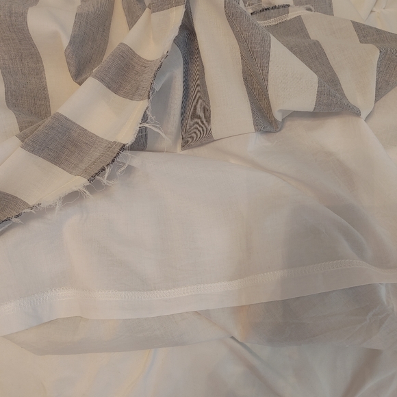 UO MARGO MIXED HENLEY T-SHIRT DRESS IN WHITE, XS - Picture 12 of 14